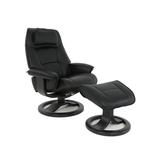 Fjords Admiral R Leather Recliner and Ottoman