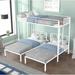 Triple twin bunk bed,can be separated into 3 twin beds