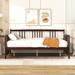 Espresso Full Size Daybed with Support Legs - Multi-functional Design, Additional Storage Space