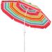 8.5ft Beach Umbrella with Sand Anchor & Tilt Mechanism Portable UV 50+ Protection Outdoor Sunshade Umbrella with Carry Bag for Garden Beach Outdoor