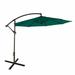 SHCKE 10 Hanging Market Patio Umbrella Outdoor Market Umbrella Patio Offset Umbrellas Cantilever Umbrella for Backyard Poolside Lawn and Garden