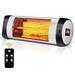 1500W Wall-Mounted Electric Heater Patio Infrared Heater with Remote Control Brand New