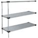 18 Deep x 54 Wide x 63 High 3 Tier Solid Stainless Steel Add-On Shelving Unit