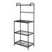 Anvazise 4-Tier Wire Mesh Laminate Kitchen Shelf