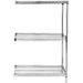 18 Deep x 54 Wide x 74 High 3 Tier Stainless Steel Wire Add-On Shelving Unit