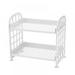 2 Tier Slim Storage Holder 2 Tier Bathroom Organizer Mobile Shelving Unit Utility Organizer Rack for Kitchen Bathroom Laundry Narrow Places