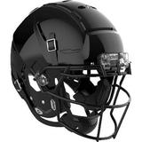 Schutt F7 VTD Adult Football Helmet with Carbon Steel Mask (Black XL+ Black ROPO-NB)