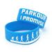 DraggmePartty 1 PC Parkour I Promised Motivation Silicone Wristband 1 Inch Wide