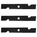 Three (3) New Aftermarket 16 1/4 Notched High Lift Lawn Mower Blades Fits Exmark Models Replaces 103-6401