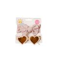 Sunisery Toddler Sun Protection Sunglasses and Headband Set Heart Shaped Sunglasses Solid Color Bowknot Headband for Kid Boy Girl