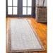 DecorAvenue Hand Woven Braided Farmhouse Jute Area Rug Off White Color 2 6 ft x 16 ft