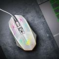 RKSTN Mouse Computer Accessories Engraved G11 Wired Metal Roller USB Glowing Mouse Game Macro Program Computer Accessory Four Button Game Mouse Lightning Deals of Today on Clearance