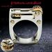 Yubnlvae Rings Motorcycle Single Engine Size Carving 6 10 Ring Ring Craft Mechanical Cylinder Rings Silver 7