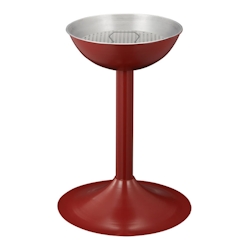 PROREGAL Eleganter Sandaschenbecher aus Metall mit Einsatz & Sieb | HxØ 72x41cm | Rot Image