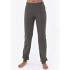 Relaxhose H.I.S, Damen, Gr. 52/54, N-Gr, grau (anthrazit meliert), angeraute Sweatware, Obermaterial: 60% Baumwolle, 40% Polyester, meliert, casual, Hosen, mit Piping vorn, Loungeanzug