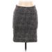 Forever 21 Casual Skirt: Gray Jacquard Bottoms - Women's Size Medium