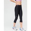 UNDER ARMOUR Women's Hi Capri - Black/White, Black/White, Size S, Women