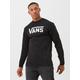 Vans Men's Classic Long Sleeve Tee - BLACK/WHITE, Black/White, Size Xs, Men