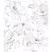 York Wallcoverings Floral Dreams 20' L x 20.5" W Peel & Stick Wallpaper Roll Non-Woven in Gray | 20.5 W in | Wayfair PSW1530RL