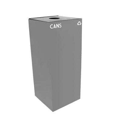 Witt 36GC01-SL 36 gal Cans Recycle Bin - Indoor, Fire Resistant, 36 Gallon, Slate, Gray