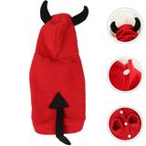 1pc Halloween Devil Pet Clothes Winter Clothes Casual Costume Pet Supplies