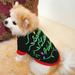 Clearance under $5-Shldybc New Pattern Tricolor Christmas Dog Clothing Cotton GreenT shirt Puppy Costume Dog Birthday Party Supplies Pet Clothes on Clearance
