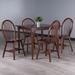 Mornay 5-Pc Dining Table with Windsor Chairs, Walnut