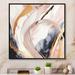 Ivy Bronx Pink Gold Fusion Of Marble - Abstract Marble Canvas Print Canvas, Cotton in Gray/Orange/Pink | 30 H x 30 W x 1 D in | Wayfair