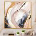 Ivy Bronx Pink Gold Fusion Of Marble - Abstract Marble Canvas Print Canvas, Cotton in Gray/Orange/Pink | 30 H x 30 W x 1 D in | Wayfair