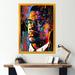 Winston Porter Malcolm X Illustration I - Celebrity Wall Art Living Room Plastic in Blue/Brown/Green | 44 H x 34 W x 1.5 D in | Wayfair