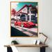 Williston Forge Red & Grey Race Car Elegance II - Exotic Car Canvas Print Metal in Blue/Gray/Red | 40 H x 30 W x 1.5 D in | Wayfair