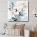 Red Barrel Studio® Delicate Gray Flowers I - Floral Wall Art Living Room Canvas in Blue/Pink/White | 30 H x 30 W x 1 D in | Wayfair
