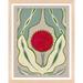 Birch Lane™ Enette Magical Poppy 2 by Andrea Stokes - Single Picture Frame Print Paper in Brown/Green/Red | 20 H x 16 W x 1.25 D in | Wayfair