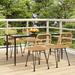 Bayou Breeze Anito Rectangular 4 - Person 63" L Outdoor Dining Set Glass/Metal in Brown | 63 W x 31.5 D in | Wayfair