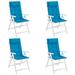 Davilyn Latitude Run® 4 - Piece Outdoor Seat/Back Cushion Polyester | 1.2 H x 47.2 W x 19.7 D in | Wayfair 81F5048D0E0A467DACDC475C82C6A40E
