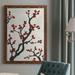Red Barrel Studio® Red Berry Branch I Framed On Canvas Painting Canvas, Solid Wood in Black/Red/White | 43.5 H x 27.5 W x 1 D in | Wayfair