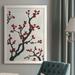 Red Barrel Studio® Red Berry Branch I Framed On Canvas Painting Canvas, Solid Wood in Black/Red/White | 37.5 H x 27.5 W x 1 D in | Wayfair