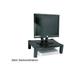 Kantek MS400 Single Level Height-Adjustable Stand 17 x 13 1/4 x 3 to 6 1/2 Black