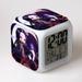 Anime Demon Slayer Alarm Clock Nezuko Tanjiro Zenitsu Action Figure LED Digital Seven Color Changing Glowing Battery Alarm Clocks