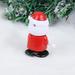 2pcs Christmas Gift Walking Props Santa Claus Model Clockwork Toys Santa Shaking Head Wind-up Toys Party Favors Party Supplies for Kids Child