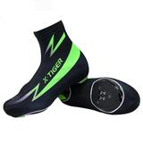 NUOLUX Cycling Shoes Cover Men Women Wind-proof Dust-proof Safe Riding Equipment Outdoor Sports Shoe Cover for Desert - Size M(Green)