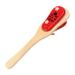 1pc Kids Castanet Instrument Wooden Long Handle Musical Instrument Wood Castanet Toy Baby Music Toy (Red)