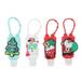 5pcs 30ML Christmas Series Hand Sanitizer Holders Cartoon Empty Keychain Bottles