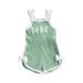 Sunisery Newborn Baby Girl Clothes Romper Floral Sleeveless Tie-Up Spaghetti Strap Halter Jumpsuit Infant Summer Sling Playsuit