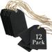 Heldig Chalkboard Tags Hanging Wooden Mini Chalkboard Signs Wooden Chalkboard Tags Hanging Chalkboard Labels Ideal Price Tags Message Tags BlackB