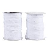 2 Rolls 1.8cm DIY Invisible Buckle Belt Webbing Belt Snapper Quilt Cover Snap-fastener Curtain Press Button (White 25x25x50cm of Button Spacing Sub-buckle and Female-buckle Each 1 Roll)