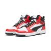 Sneaker PUMA "REBOUND V6", Gr. 40, bunt (puma weiß, puma schwarz, for all time rot), unifarben, sportlich, Schuhe