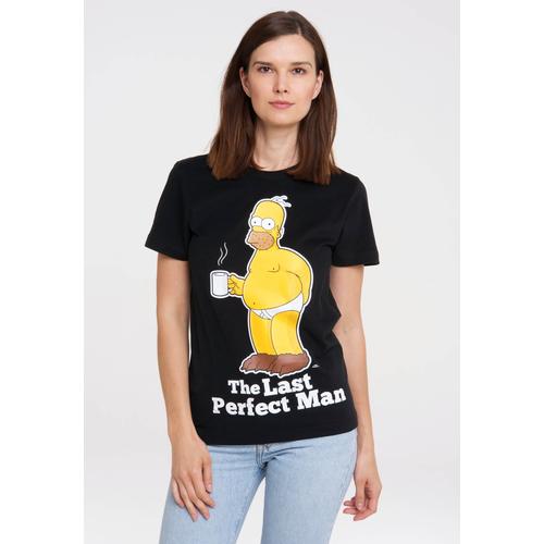 T-Shirt LOGOSHIRT ""Simpsons - Homer Simpson"" Gr. S, schwarz Damen Shirts mit lizenziertem Print