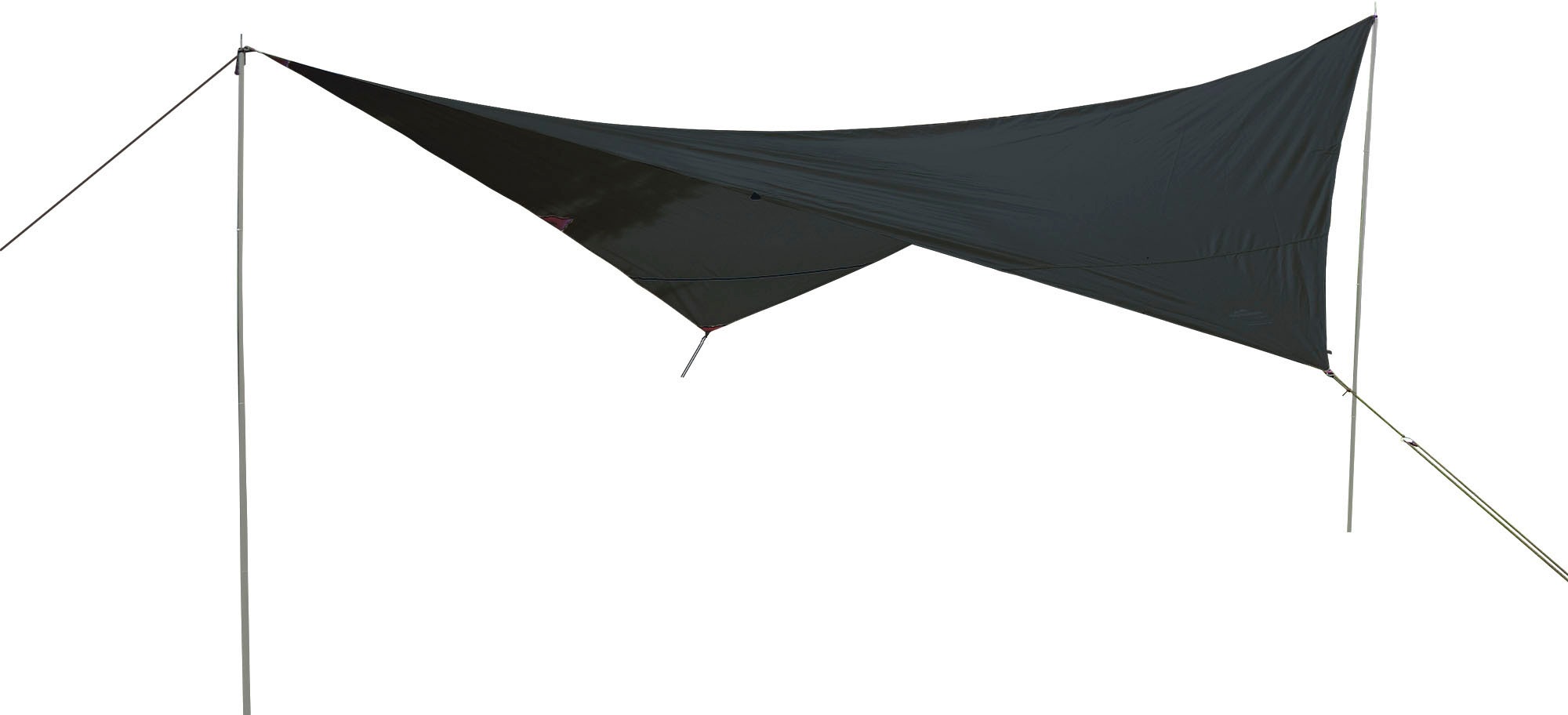 Sonnensegel EXPLORER "Sonnensegel 3x4m rechteckig wasserabweisend mit Stangen", grau (anthrazit), Sonnensegel, B/T: 400cm x 300cm, Polyester, nach Standard 801 in beige, grün oder grau für Balkon Garten Terrasse, B:400cm H:200cm T:300cm