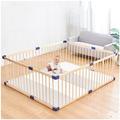 Large Baby Playpen, Natural Wooden Baby Fence, Sturdy Safety Play Yard, Portable Baby Playpen, Kid's Fence for Infants Toddlers,120x180cm